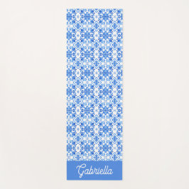 Blue French Toile Pattern Name ヨガマット