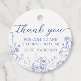 Blue French Vintage Victorian  フェイバータグ