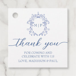 Blue French Vintage Victorian  フェイバータグ