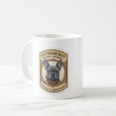 Blue Frenchie Roast Vintage French Bulldog Coffee  コーヒーマグカップ (正面左)