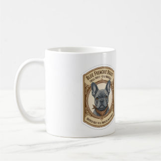 Blue Frenchie Roast Vintage French Bulldog Coffee コーヒーマグカップ