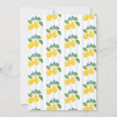 Blue Freshly Lemon Citrus Graduation Announcement 招待状 (裏面)