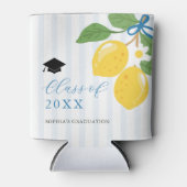 Blue Freshly Lemon Citrus Graduation Party 缶クーラー (正面)