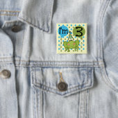 Blue Frog誕生日Tシャツとギフト 缶バッジ (インサイチュ)