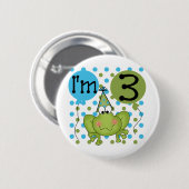 Blue Frog誕生日Tシャツとギフト 缶バッジ (正面&裏面)