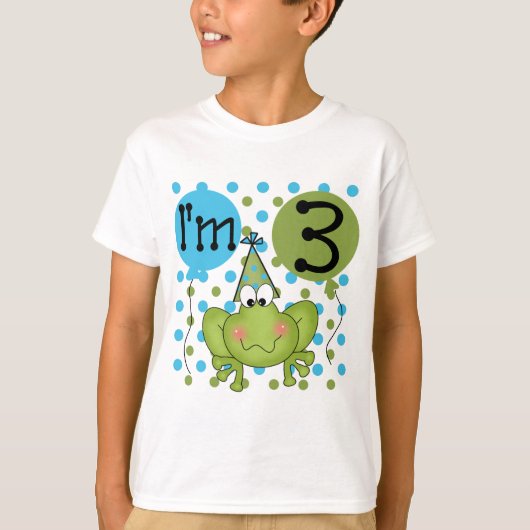 Blue Frog誕生日Tシャツとギフト Tシャツ (正面)