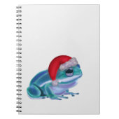 Blue frog with Santa hat. ノートブック (正面)