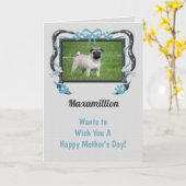 Blue From the Dog Mother's Day カード (黄色い花)