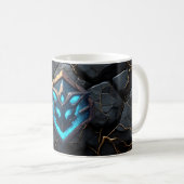 Blue Frost Rune Emblem コーヒーマグカップ (正面右)