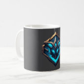 Blue Frost Rune Emblem コーヒーマグカップ (正面左)