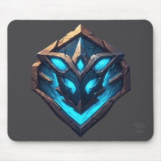 Blue Frost Rune Emblem マウスパッド (正面)