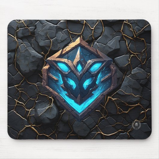 Blue Frost Rune Emblem マウスパッド (正面)