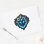 Blue Frost Rune Emblem ラウンドシール (封筒)