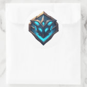 Blue Frost Rune Emblem ラウンドシール (バッグ)