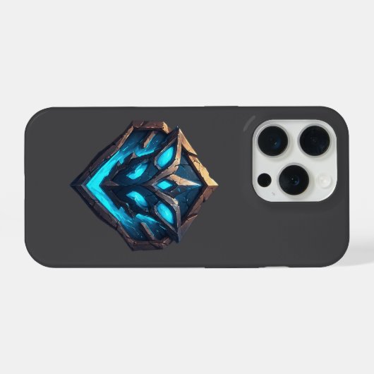 Blue Frost Rune Emblem iPhoneケース (裏面横)