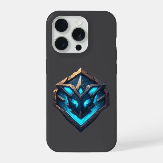 Blue Frost Rune Emblem iPhoneケース (裏面)