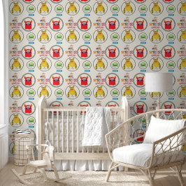 Blue FUN Monster Kids' Rooms Child Name 壁紙