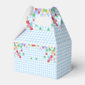 Blue Fun to Be One Photo First Birthday フェイバーボックス (裏面サイド)