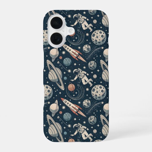 Blue Galaxy Adventure iPhone 16ケース (裏面)