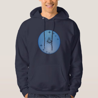 Blue Galaxy Astronaut Hoodie – Modern Space Graphi パーカ
