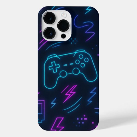 Blue Game Controller Phone Case Stylish iPhoneケース (裏面)
