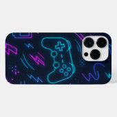 Blue Game Controller Phone Case Stylish iPhoneケース (裏面横)