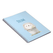 Blue Garden Hedgehog with Daisy Flower  ノートブック (右側)