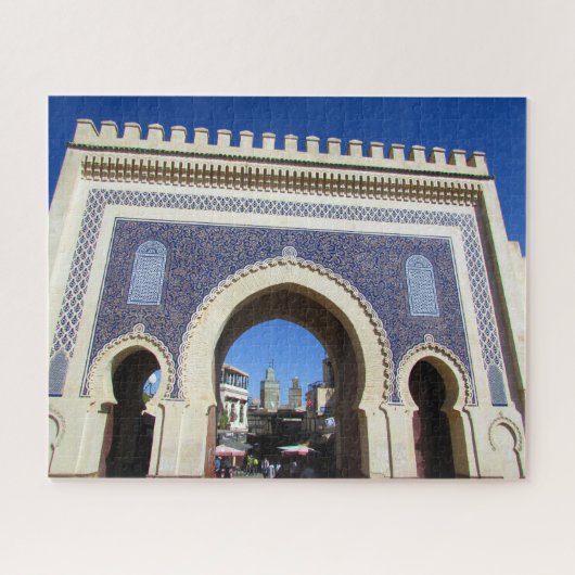 blue gate morocco ジグソーパズル (横)