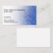 Blue geometric design 名刺 (正面/裏面)