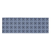 Blue Geometric Pattern Retro Style 名札 (正面)