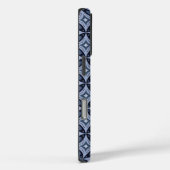 Blue Geometric Pattern Retro Style Case-Mate iPhoneケース (裏面 / 右)