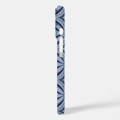 Blue Geometric Pattern Retro Style Case-Mate iPhoneケース (裏面 / 左)