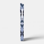 Blue Geometric Pattern Retro Style Case-Mate iPhoneケース (裏面 / 左)