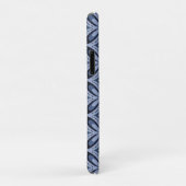 Blue Geometric Pattern Retro Style Case-Mate iPhoneケース (裏面/右)