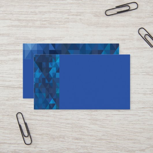 Blue Geometric Prism名刺 名刺 (正面/裏面インサイチュ)