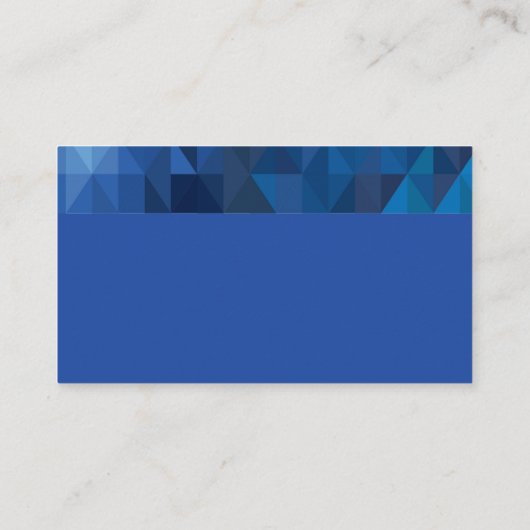 Blue Geometric Prism名刺 名刺 (裏面)