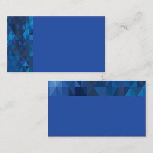 Blue Geometric Prism名刺 名刺 (正面/裏面)