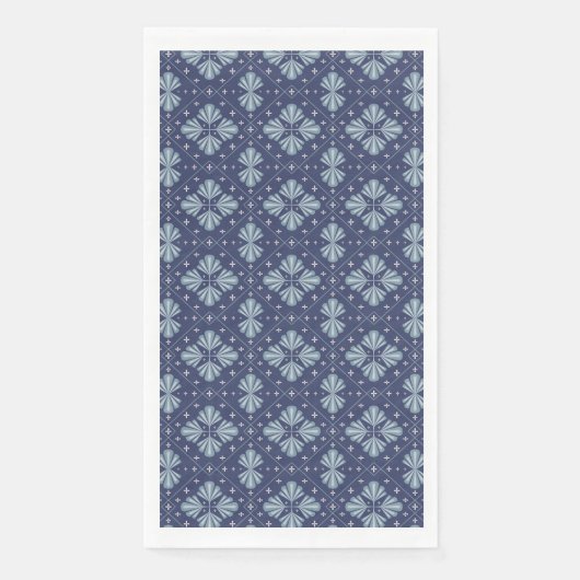 Blue Geometric shapes Pattern  (正面)