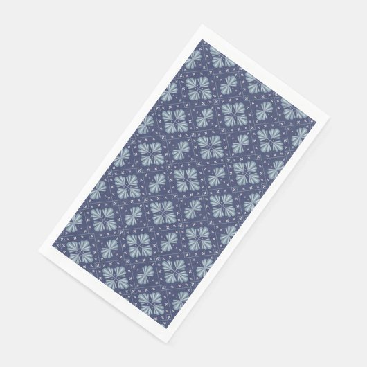 Blue Geometric shapes Pattern  (コーナー)