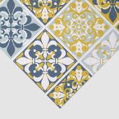  Blue Geometric Tiles Tissue Paper 薄葉紙 (詳細)