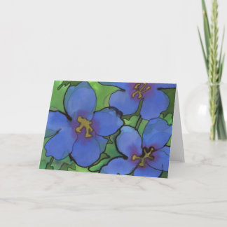 Blue Geraniumsグリーティングカード カード