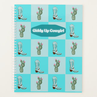 Blue Giddy Up Cowgirl プランナー手帳