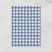 Blue Gingham and Toys Baby Boy Books for Baby Card エンクロージャーカード (裏面)