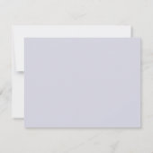 Blue Gingham Baby Boy Nursery Note Card 案内状 (裏面)