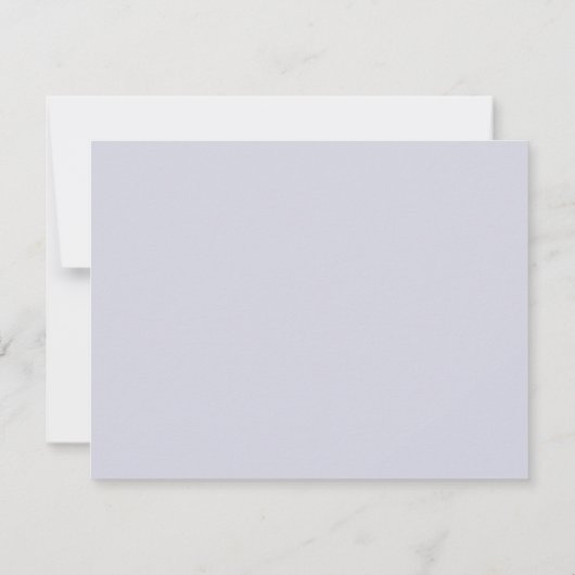 Blue Gingham Baby Boy Nursery Note Card 案内状 (裏面)