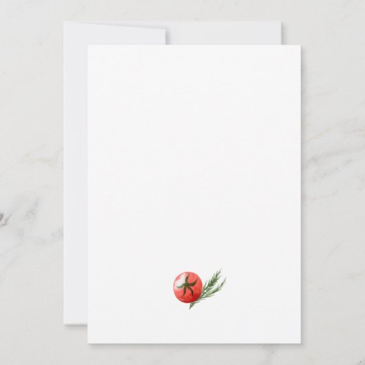 Blue Gingham Barbecue Baby Shower Invitation 招待状 (裏面)