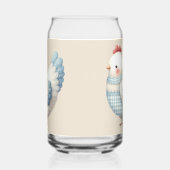 Blue Gingham Cottage Hen ガラス缶 (左)