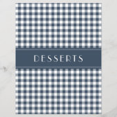 Blue Gingham Farmhouse Family Recipe Organizers (裏面)