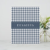 Blue Gingham Farmhouse Family Recipe Organizers (スタンド正面)