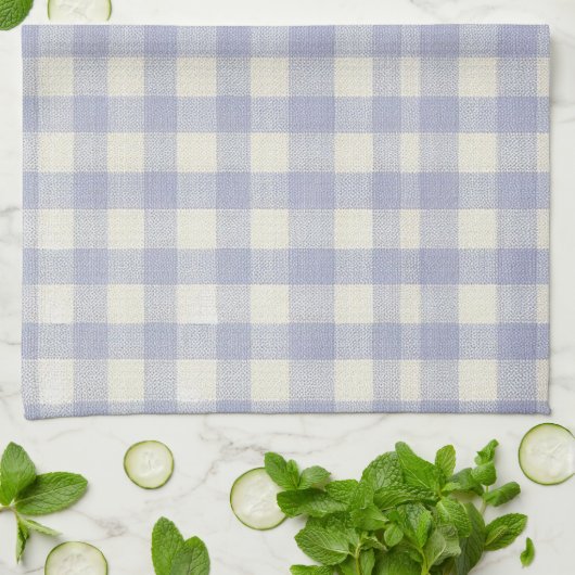 Blue Gingham kitchen towel キッチンタオル (折り畳み)